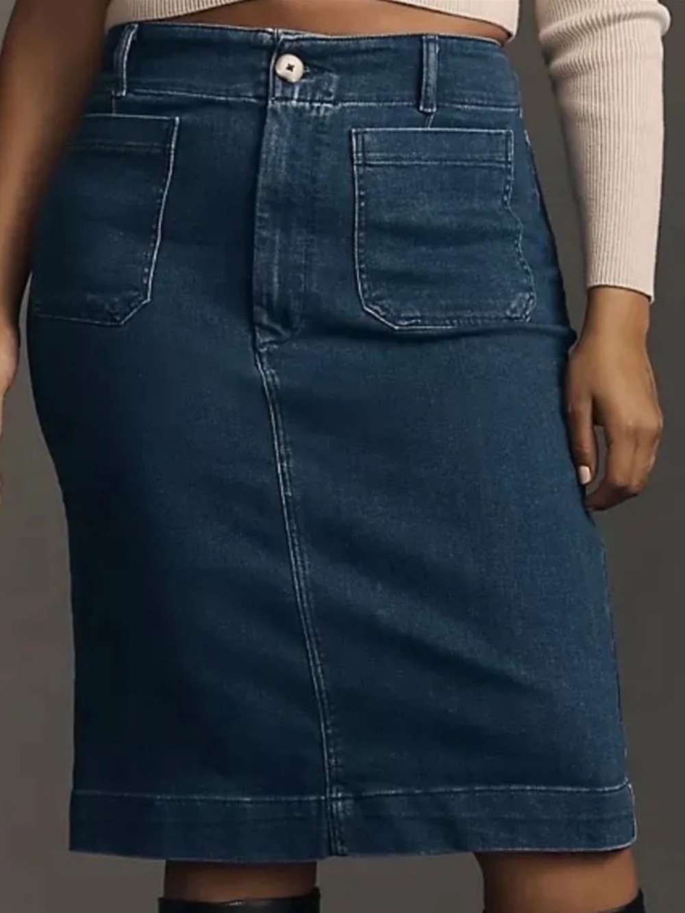Maeve by Anthropologie Denim Colette Skirt